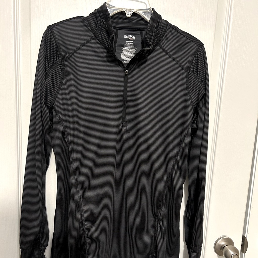 Danskin Charcoal Quarter-Zip Active Top